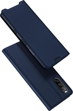 Dux Ducis - Slim bookcase hoes - Geschikt voor Sony Xperia 10 III - Blauw
