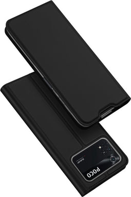 Dux Ducis - Slim bookcase hoes - Geschikt voor Xiaomi Poco M4 Pro 4G - Zwart
