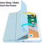 Dux Ducis - Tablet hoes geschikt voor iPad 9.7 (2017/2018) - Toby Serie - Tri-Fold Book Case - Blauw