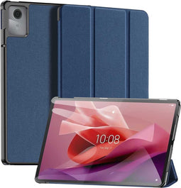 Dux Ducis - Tablet hoes geschikt voor Lenovo Tab M11 - Domo Tri-fold Case - Auto Wake/Sleep functie - Donker Blauw