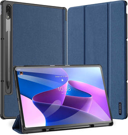 Dux Ducis Tablet Hoes Geschikt voor Lenovo Tab P12 Pro - Dux Ducis Domo Bookcase - Donkerblauw