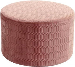 Voetensteun DKD Home Decor Roze Polyester Modern (55 x 55 x 30 cm)