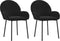 vidaXL - Eetkamerstoelen - 2 - st - fluweel - zwart