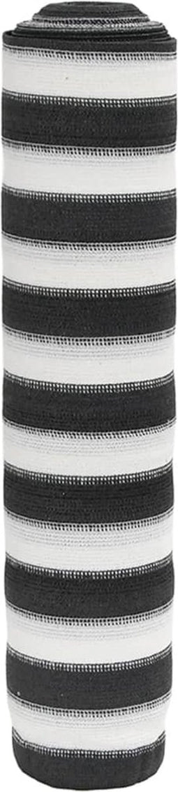 vidaXL - Privacynet - 150 - g/m² - 1,5x25 - m - HDPE - antracietkleurig - en - wit
