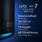 NETGEAR Orbi RBE971SB - Mesh WiFi 7 Router - Quad Band 27 Gbps tot 220 m² - uitbreidbaar