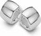 Casa Jewelry Oorringen Biceps - Oorringen - Gerhodineerd - Zilver