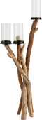 J-Line kaarshouder 3 Takken - hout - naturel