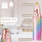 Sansbeauté® 2 in 1 - Wenkbrauw Trimmer - Pijnloze Gezichtsontharing - Rainbow Edition