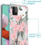 iMoshion Hoesje Geschikt voor Samsung Galaxy A51 Hoesje Met Koord - iMoshion Design Hoesje met Koord - Groen / Transparant / Roze / Cherry Blossom