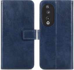 iMoshion Hoesje Geschikt voor Honor 90 Hoesje Met Pasjeshouder - iMoshion Luxe Bookcase - Donkerblauw