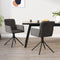 vidaXL - Eetkamerstoelen - draaibaar - 2 - st - fluweel - donkergrijs
