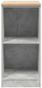 vidaXL - Garagekast - 40x51x85 - cm - massief - grenenhout - betongrijs