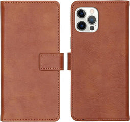 iMoshion Hoesje Geschikt voor iPhone 12 Pro / 12 Hoesje Met Pasjeshouder - iMoshion Luxe Bookcase - Bruin