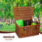 Fietsmand Riet - Bakkersmand - 45 x 30 x 25 cm - Bruin