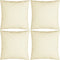 vidaXL - Sierkussens - 4 - st - 40x40 - cm - stof - crèmekleurig