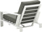 Garden Impressions Coba loungestoel verstelbaar - wit / moss groen