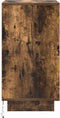 vidaXL - Nachtkastje - met - LED-verlichting - 38x34x65cm - gerookt - eikenkleurig
