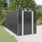 vidaXL - Tuinschuur - 192x523x223 - cm - gegalvaniseerd - staal - antracietkleurig