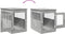 vidaXL - Hondenbench - 55 - x - 80 - x - 68 - cm - bewerkt - hout - betongrijs