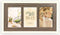 ZEP - Triple Houten Fotolijst Arlon bruin voor 3 foto's 10x15 (afmeting 38 x 22 cm) - NQ33B