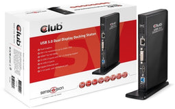 Club 3D SenseVision CSV-3242hD - USB 3.1 Gen 1 Dual Display Docking Station - 2x HDMI DVI-D
