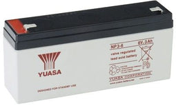 Yuasa NP3-6 - Accu - Lood-zuur 6V 3Ah - Wit