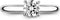 TI SENTO Dames Ring - 925 zilver - Zirconia wit - Maat 17.75 mm / maat 56 - 1463ZI