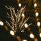 Verlichte bruine lichtboom - berkenboom 130cm met 120 led lichtjes classic warm