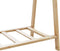 vidaXL - Kledingrek - met - schappen - 106x34x102 - cm - bamboe