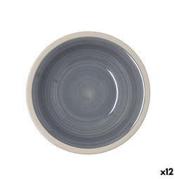 Quid Baltic - Diep bord - Stapelbaar Geschikt voor afwasmachine en magnetron - Beige Ø 21,5 cm (12 stuks)