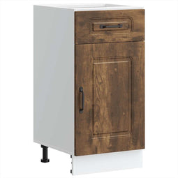 vidaXL - Keuken - onderkast - Kalmar - bewerkt - hout - gerookt - eikenkleurig