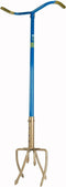 GardenClaw GG921-06 - Tuinklauw - Ergonomische S-handgreep - Verstelbare steel 97-106 cm - Blauw/Goud