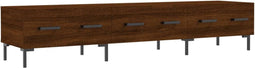 vidaXL - Tv-meubel - 150x36x30 - cm - bewerkt - hout - bruin - eikenkleur