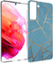 imoshion Hoesje Geschikt voor Samsung Galaxy S21 FE Hoesje Siliconen - imoshion Design hoesje - Blauw / Meerkleurig / Goud / Blue Graphic