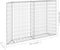 vidaXL - Gabion - plantenbak - trapezium - 150x20x100 - cm - gegalvaniseerd - staal