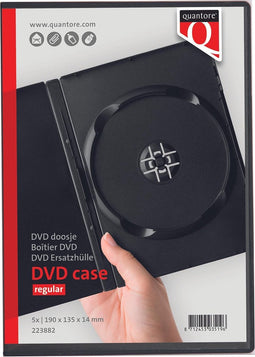 Dvd doos quantore leeg 14mm zwart