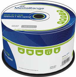 DVD-R MediaRange 4.7GB|120min 16x speed | 50 stuks
