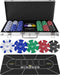 Windsor Pokerset - 300 Chips - Aluminium Koffer - Inclusief Pokermat