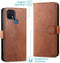 iMoshion Hoesje Geschikt voor Oppo A15 Hoesje Met Pasjeshouder - iMoshion Luxe Bookcase - Bruin