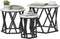 vidaXL - Nesting - Bijzettafels - 3 - stuks - Grijs - Sonoma - Hout
