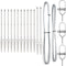 vidaXL - hekposts - met - punt - 13 - stuks - Ø32 - mm - 100 - cm - gegalvaniseerd - staal