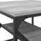 vidaXL - Salontafel - met - Plank - - - Grijs - Sonoma - - - 51x50x40 - cm - - - Gemaakt - van - Gelaagd - Hout