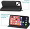 iMoshion Hoesje Geschikt voor iPhone 13 Hoesje - iMoshion Slim Folio Bookcase - Zwart