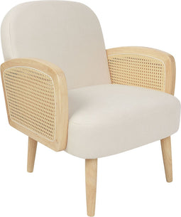 DVENBERG - Fauteuil - Lichtbeige/Lichtbruin - Stof