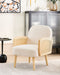 DVENBERG - Fauteuil - Lichtbeige/Lichtbruin - Stof