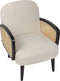 DVENBERG - Fauteuil - Lichtbeige/Zwart - Stof
