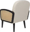 DVENBERG - Fauteuil - Lichtbeige/Zwart - Stof