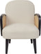 DVENBERG - Fauteuil - Lichtbeige/Zwart - Stof
