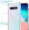 iMoshion Hoesje Geschikt voor Samsung Galaxy S10 Hoesje Met Koord - iMoshion Design Hoesje met Koord - Wit / Transparant / Dandelion