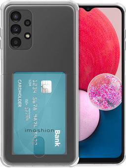 iMoshion Hoesje Geschikt voor Samsung Galaxy A13 (5G) / A04s Hoesje Met Pasjeshouder - iMoshion Softcase Backcover met pashouder - Transparant